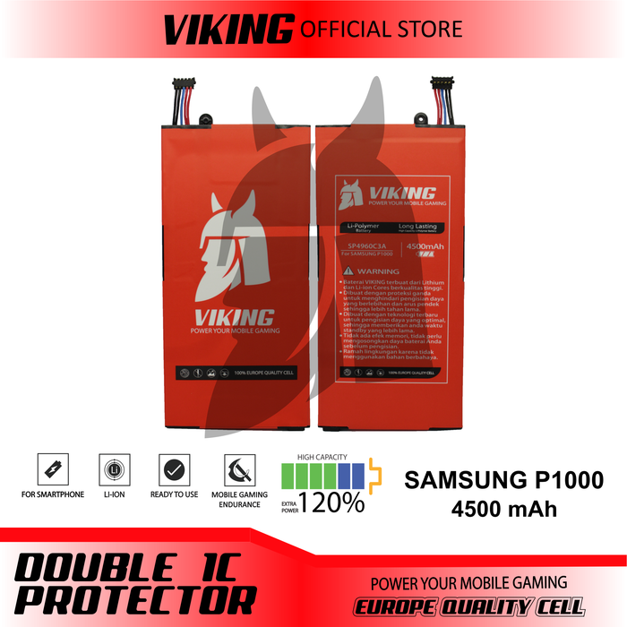Gambar VIKING Baterai For Samsung Galaxy Tab 1 P1000 dari VIKING OFFICIAL STORE Kota Administrasi Jakarta Pusat Tokopedia