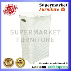 Supermarket Furniture KERANJANG LAUNDRY BAJU CLUB CRB 800 MURAH Ukuran 41x32x59 cm Warna Biru Hijau Plastik Premium Kualitas No 1