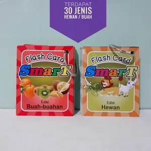 Flashcard Hewan Satwa - Kartu Pintar Mainan Edukasi Anak Murah