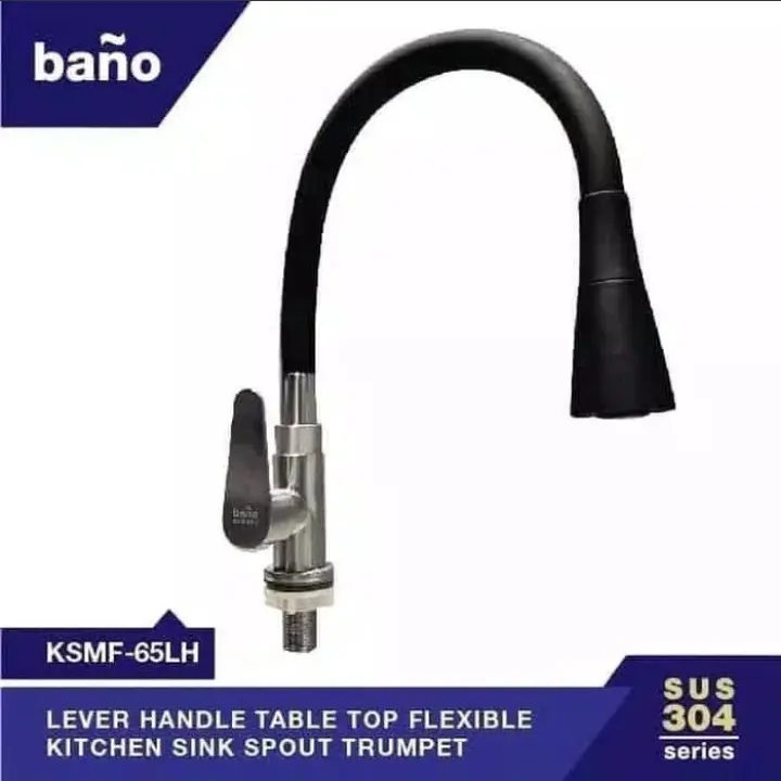 Kran Kitchen Sink Stainless Black Flaxible