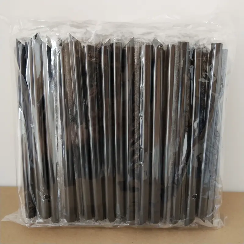 [100 pcs] Sedotan 12 mm 21 cm Hitam Boba Bubble Steril Bungkus Plastik 0