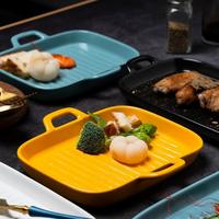 Gambar Piring Keramik Model Grill Plate dari Wewends Shop Kota Administrasi Jakarta Pusat 4 Tokopedia
