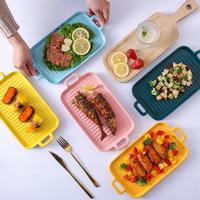 Gambar Piring Keramik Model Grill Plate dari Wewends Shop Kota Administrasi Jakarta Pusat 3 Tokopedia