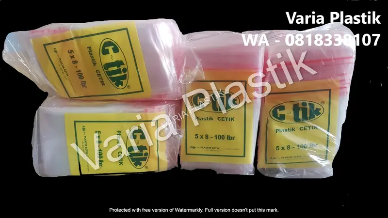 Plastik Klip C-tik ukuran 5x8 0