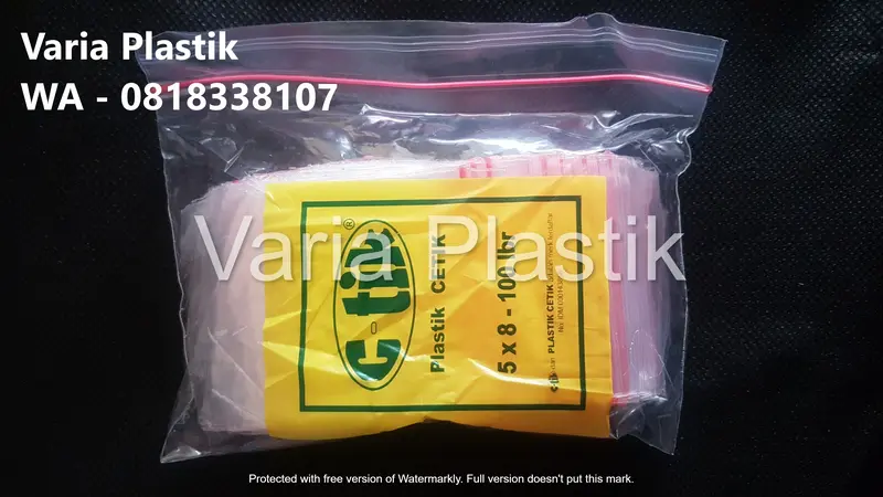 Plastik Klip C-tik ukuran 5x8 1