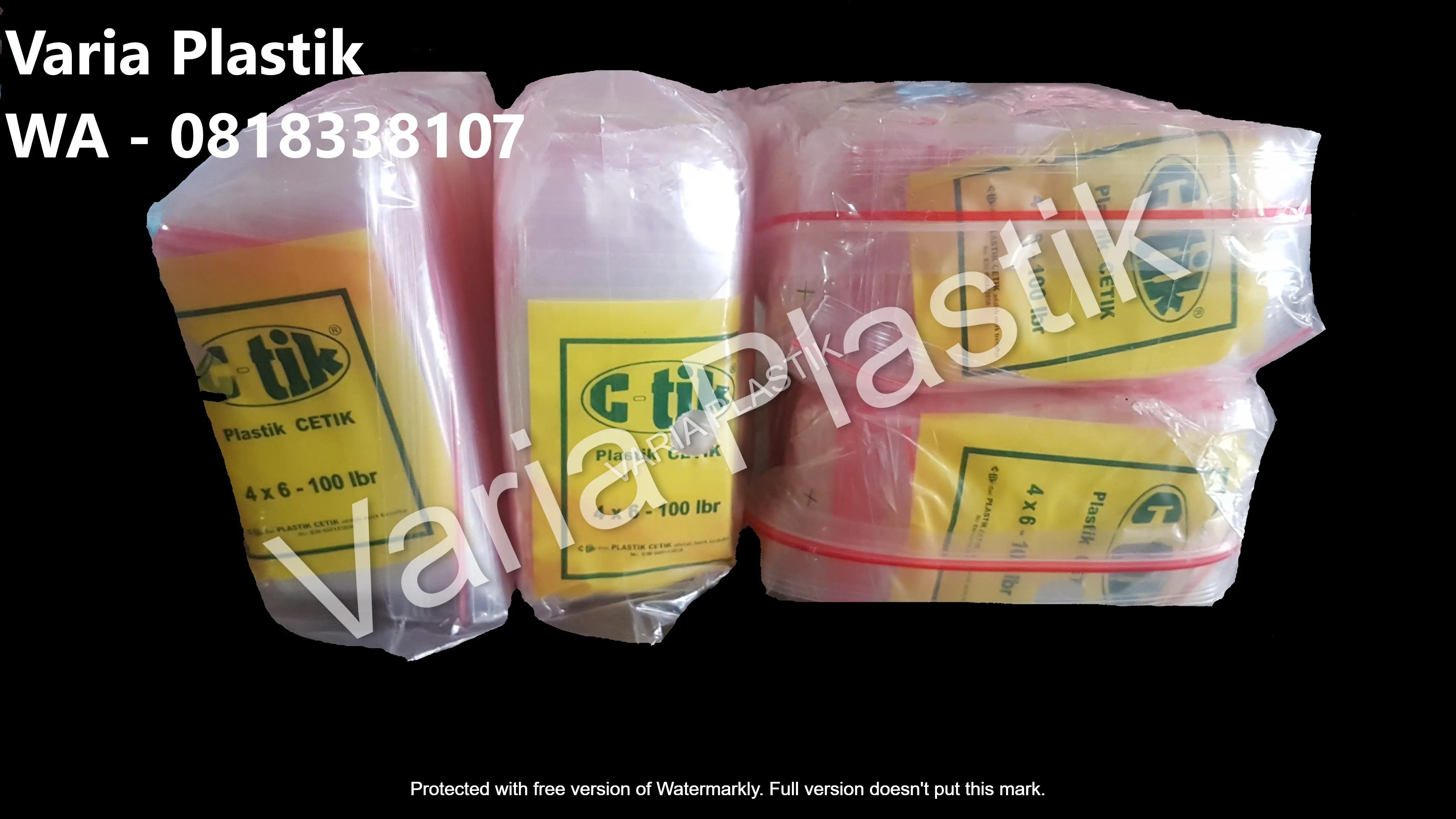 Plastik Klip C-tik ukuran 4x6