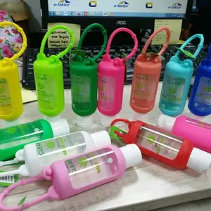 secret clean hand sanitizer antiseptic (silicon case) gel / spray 50ml