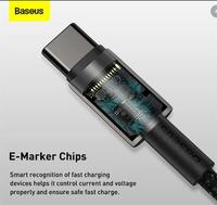 Gambar Baseus Tungsten Gold Fast Data Cable Type-C to Type-C 100W 1M CATWJ-01 dari Ori aksesoris 1 Kota Administrasi Jakarta Pusat 5 Tokopedia