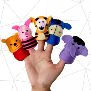 Hand Puppet / Mainan Pupet Jari Karakter Winnie The Pooh