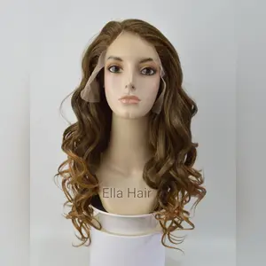 Wig Rambut Palsu Half Lace HLRAC30 Light Brown