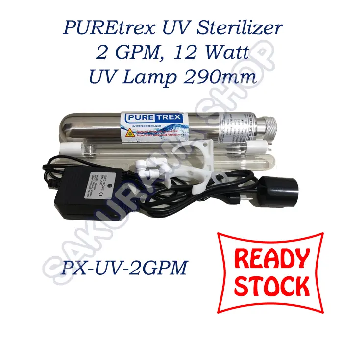 PUREtrex UV Sterilizer 2 GPM | RO UV Sterilizer Lampu UV Sterilizer