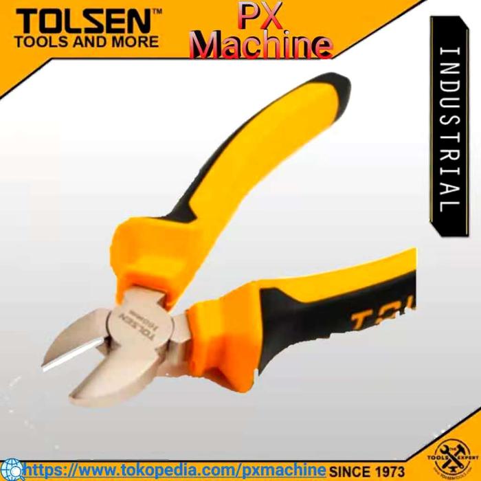 Gambar Tang Potong - Diagonal Cutting Pliers 160mm 6Inch TS10003 TOLSEN - 6 inch dari MR.TAO OFFICIAL STORE Kota Administrasi Jakarta Pusat Tokopedia