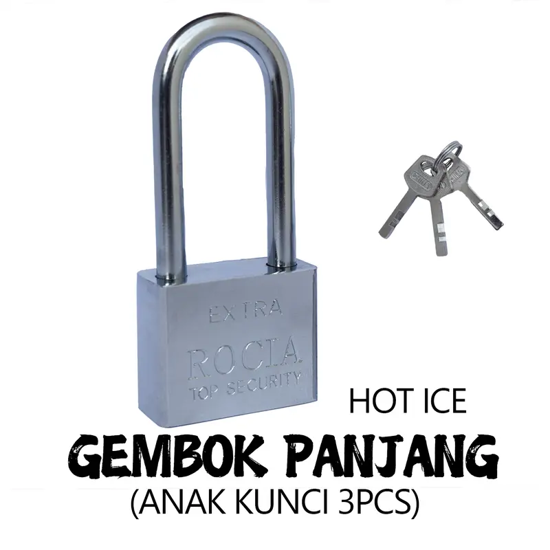 Gembok Putih Anti Rust Anti Maling Anti Cut 3