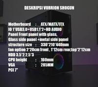 Gambar Vurrion SHOGUN - Tempered Glass Mid-Tower Gaming Case dari Duta Mandiri Infokom Kota Administrasi Jakarta Pusat 5 Tokopedia