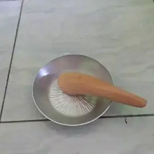 cobek coet+ulekan tebal anti karat anti pecah 17cm