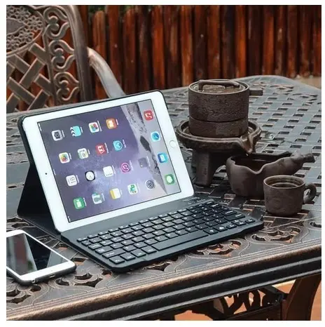 iPad 7th Generation 10.2 Inc 2019 Bluetooth Keyboard Leather Flip Case