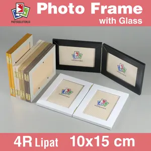 Bingkai Foto 4R Lipat Minimalis Pakai Kaca - Photo Frame FM25