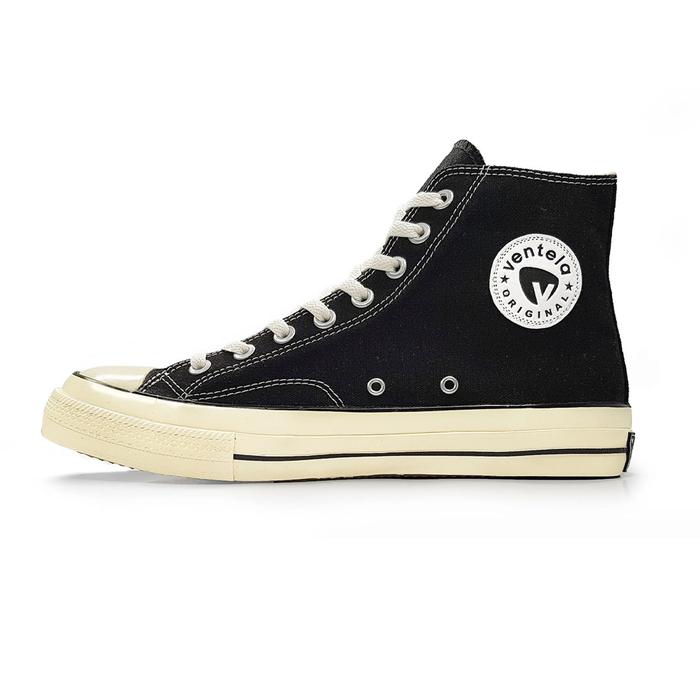 Gambar Sepatu Ventela BTS - Back to 70's High Black Natural dari Sepatu Lokal .Ofc Kab. Sleman Tokopedia