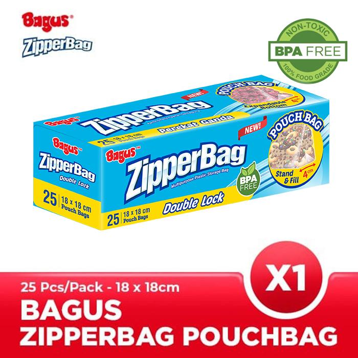 Gambar Bagus Double Lock Zipperbag With Pouch 25 s 18 cm x 18 cm W-21458 dari KODAKI Mall Kota Administrasi Jakarta Utara Tokopedia