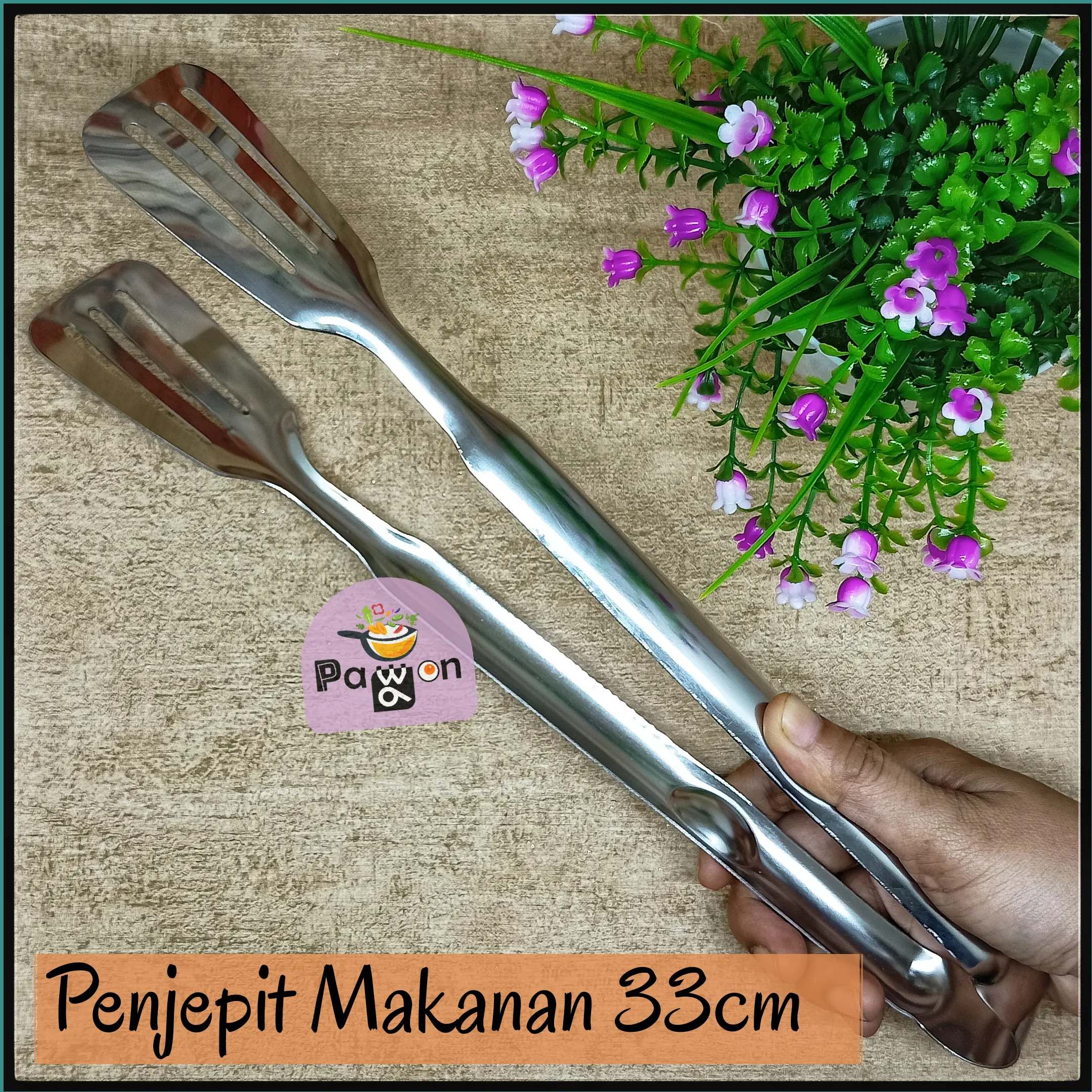 Penjepit Makanan - Capitan Gorengan Stainless Panjang 33 Cm BX001-14