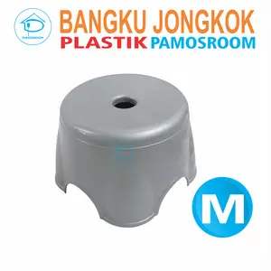 Pamosroom Kursi Jongkok Bangku Plastik Kursi Bulat Kursi Anak Plastik