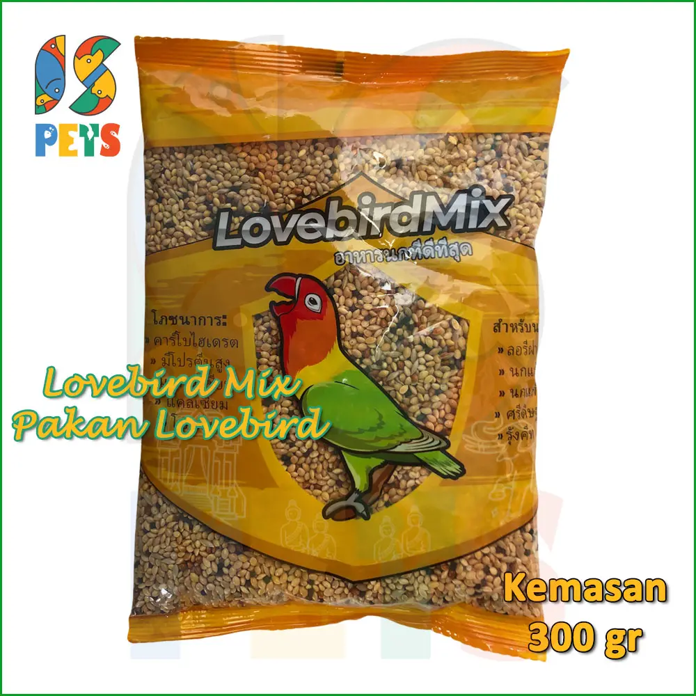 Lovebird Mix Pakan Burung Love Bird Thailand Organic Seed 300gr