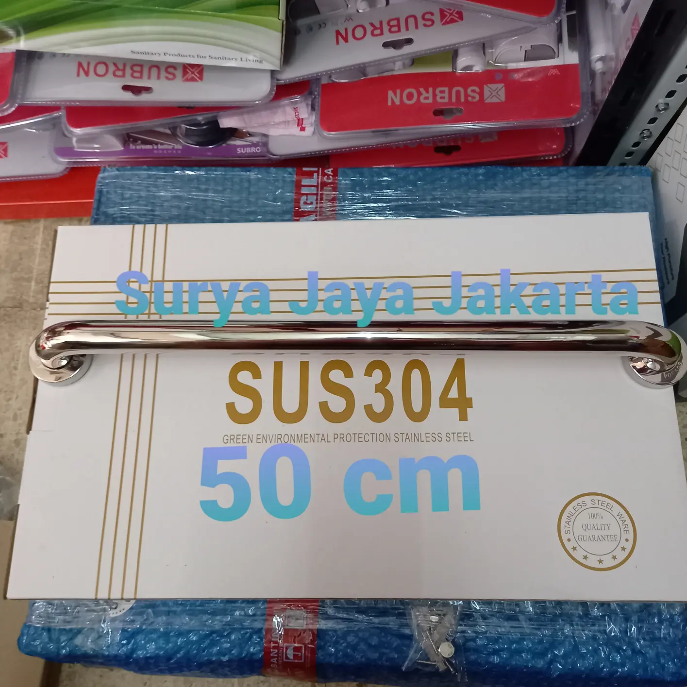 Grab bar stainless 50 cm / Pegangan kamar mandi stainless 304 50 cm