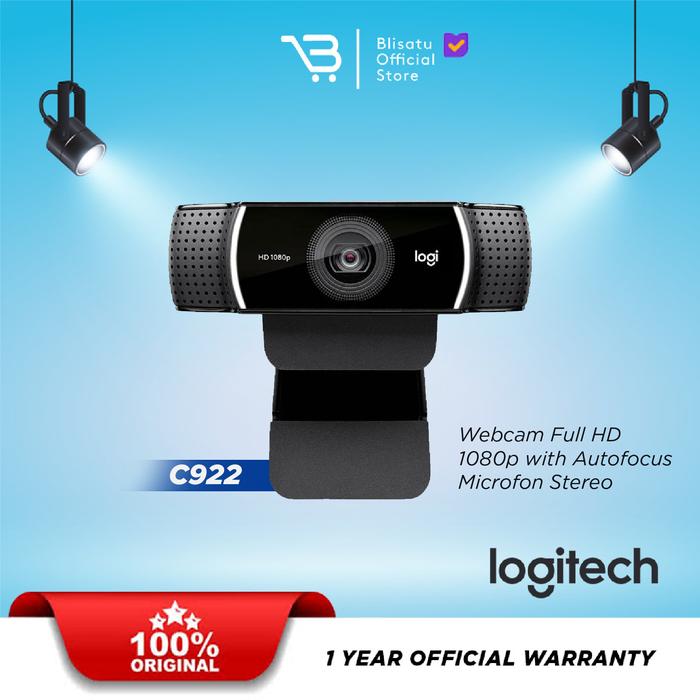 Gambar Logitech C922 Pro Stream Webcam dari Blisatu.id Kota Administrasi Jakarta Pusat Tokopedia
