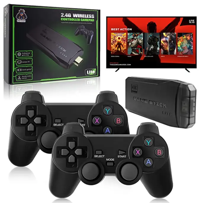 Game Stick 4K Game Console Wireless Gamepad HDMI TV Retro Video Game 1