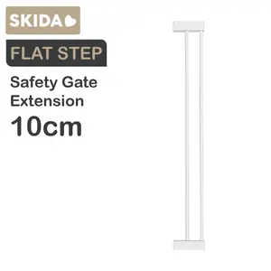 SKIDA FLAT STEP Extension 10cm [White, Tinggi 77cm] Sambungan Ekstensi Pagar Tipe Flat Step Safety Gate