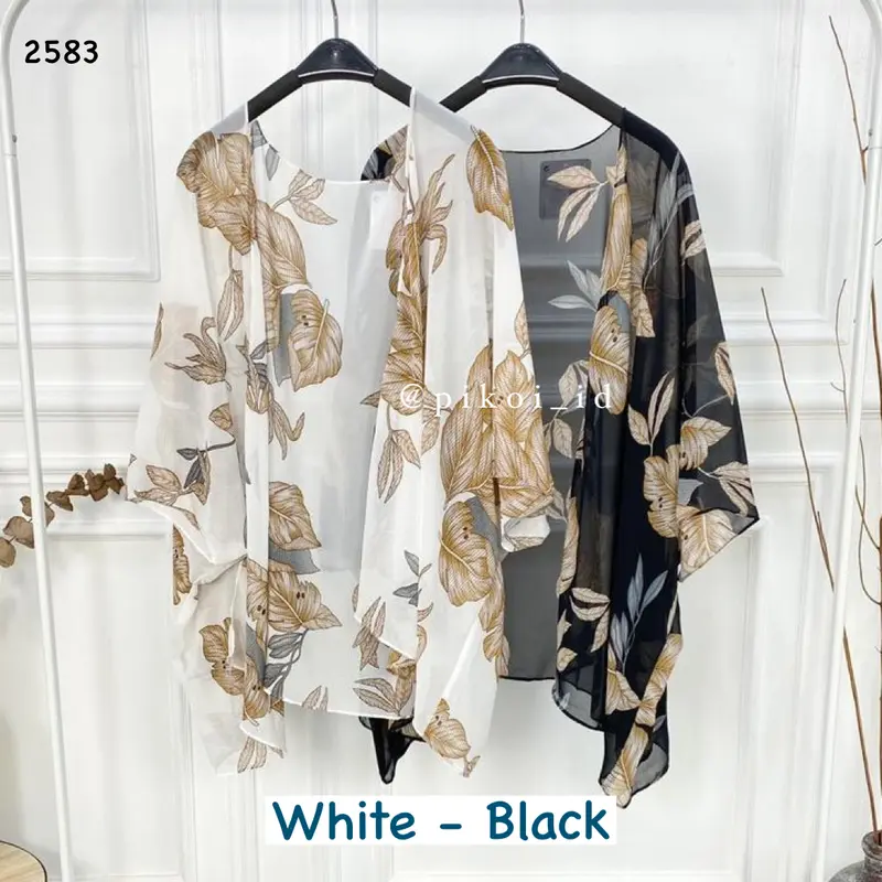 Summer Outer / Cardigan Pantai / luaran kimono / outer ikat / daun 0