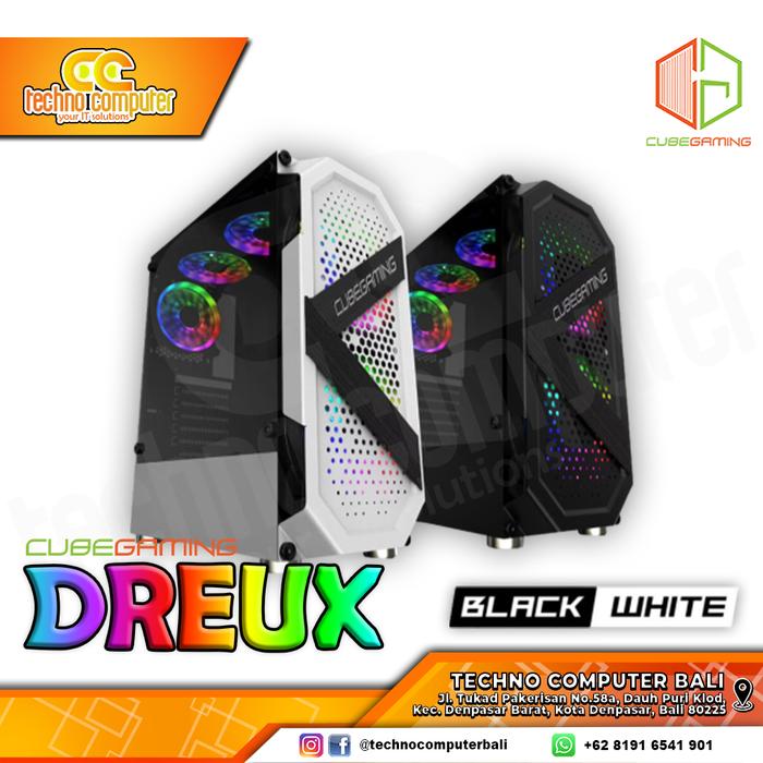Gambar CUBE GAMING DREUX ATX - LEFT SIDE TEMPERED GLASS dari Techno Computer Bali Kota Denpasar Tokopedia