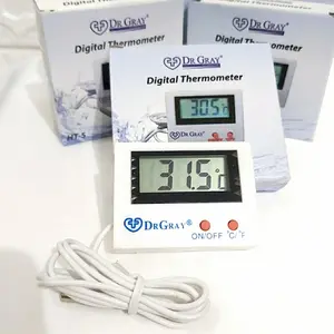 Termometer Digital Aquarium / Rumah kaca Digital Dr.Gray / Kulkas HT5
