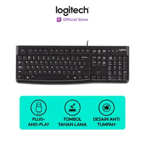 Logitech K120 USB Wired Keyboard Plug and Play
