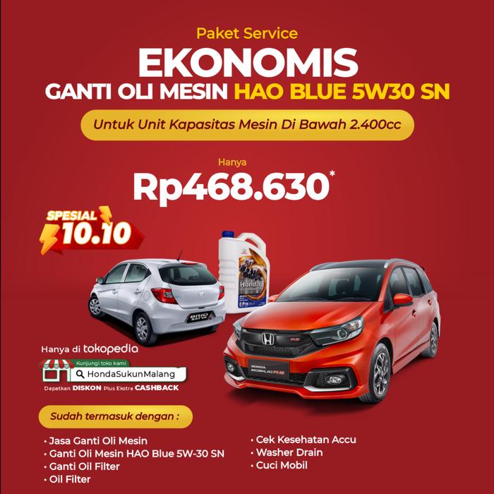 Gambar Paket Ekonomis Ganti Oli Blue dari Honda Sukun Malang Kota Malang Tokopedia