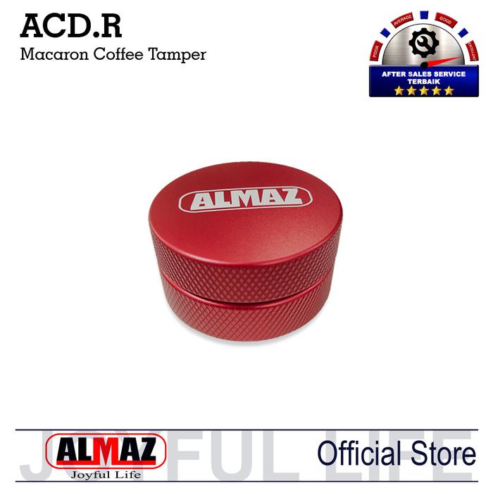 Gambar Tamper Macaron Almaz 51 mm 4 Clover Leaf Red Merah dari Almaz Leoricco Coffee Maker Kota Administrasi Jakarta Pusat Tokopedia