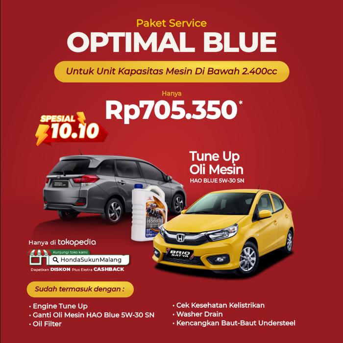Gambar Paket Optimal Blue (Tune Up + Oli Blue) dari Honda Sukun Malang Kota Malang Tokopedia