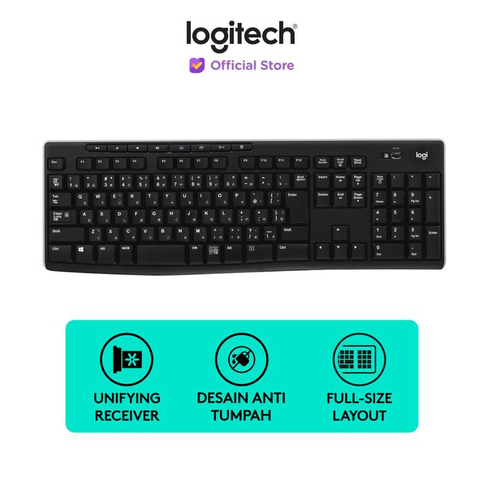 Gambar Logitech K270 Keyboard Wireless Full Size dari Logitech Official Store Kota Administrasi Jakarta Timur Tokopedia
