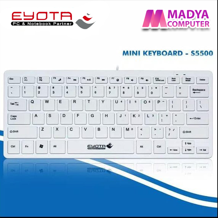 Gambar EYOTA S5500 Multimedia Keyboard Mini USB - Mini Keyboard dari Madya Computer Kab. Banyumas Tokopedia