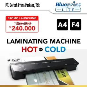 Mesin Laminating BLUEPRINT LM125 Hot and Cold Laminating Machine A4 F4
