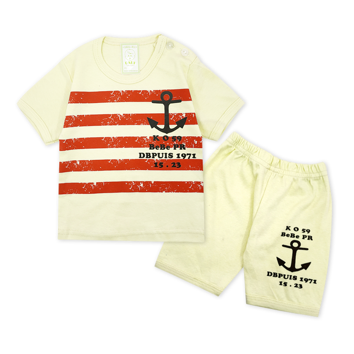 Gambar Wakakids Setelan Bayi Anak Laki Usia 0 - 6 Bulan Motif Jangkar 3776 - Kuning Muda dari Wakakids Kota Administrasi Jakarta Pusat 5 Tokopedia