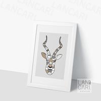 Gambar Hiasan Pigura Antiloppe Rusa Deer Wall Decor Aesthetic Lukisan Modern - Hitam dari LANCARI Kota Administrasi Jakarta Pusat 4 Tokopedia