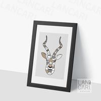 Gambar Hiasan Pigura Antiloppe Rusa Deer Wall Decor Aesthetic Lukisan Modern - Hitam dari LANCARI Kota Administrasi Jakarta Pusat 3 Tokopedia