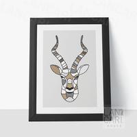 Gambar Hiasan Pigura Antiloppe Rusa Deer Wall Decor Aesthetic Lukisan Modern - Hitam dari LANCARI Kota Administrasi Jakarta Pusat 1 Tokopedia