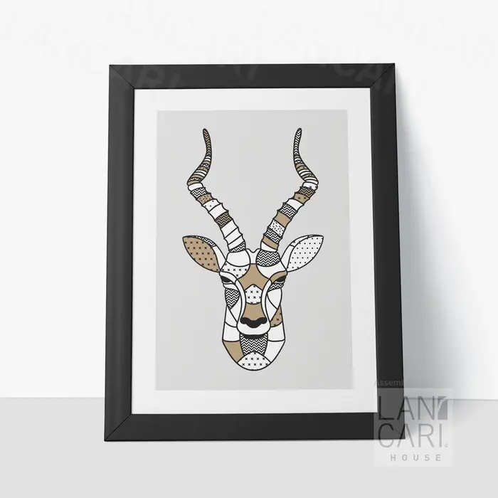Gambar Hiasan Pigura Antiloppe Rusa Deer Wall Decor Aesthetic Lukisan Modern - Hitam dari LANCARI Kota Administrasi Jakarta Pusat 5 Tokopedia