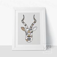 Gambar Hiasan Pigura Antiloppe Rusa Deer Wall Decor Aesthetic Lukisan Modern - Hitam dari LANCARI Kota Administrasi Jakarta Pusat 2 Tokopedia