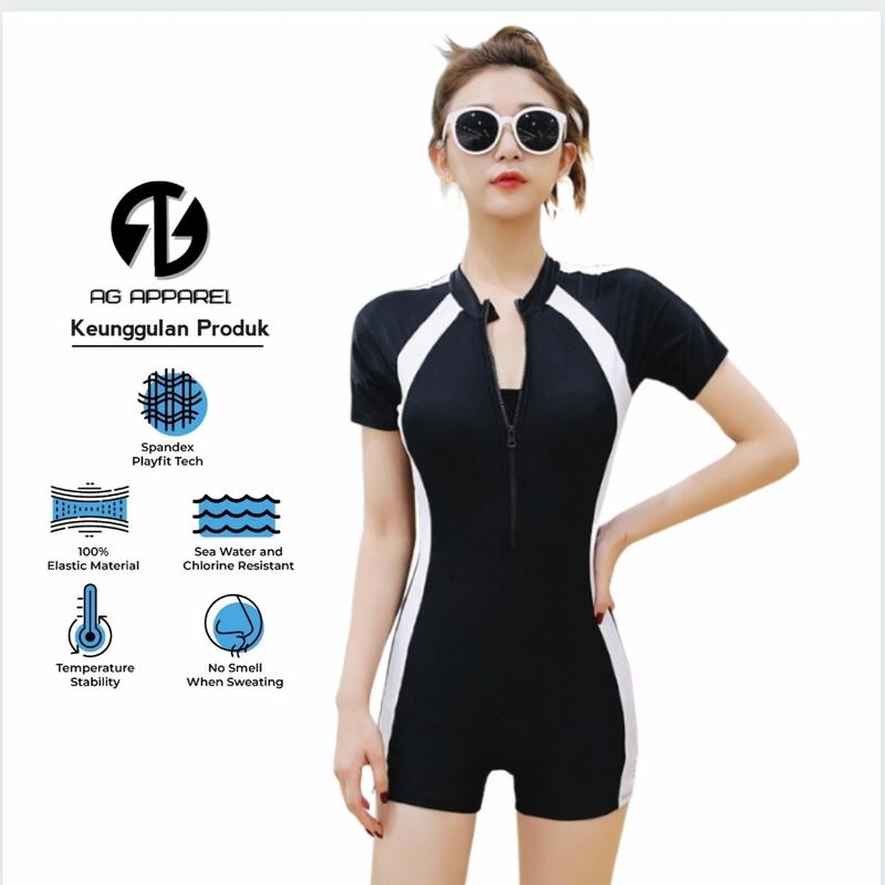 BEST PRODUK  BAJU RENANG WANITA DEWASA KOREAN STYLE CUP BH 1