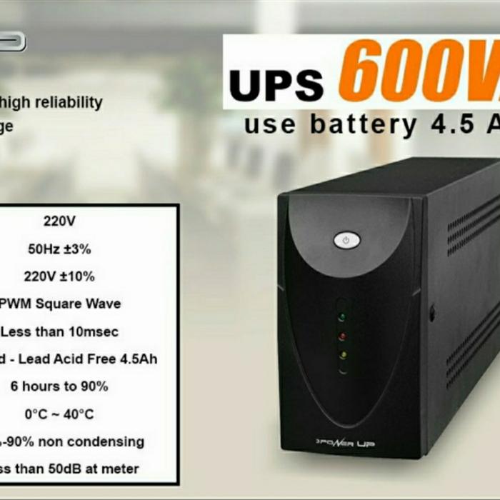 Gambar UPS POWERUP POWER UP 650VA 600VA dari Innovatech Official Kota Administrasi Jakarta Pusat Tokopedia