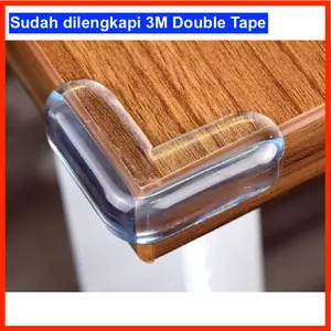 Karet Sudut Siku Meja atau Pelindung Kotak Clear Bening Transparan