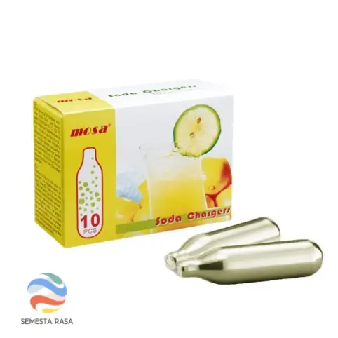 Mosa Soda Charger CO2 10pcs/pack | Peluru Isi Gas Refill Maker